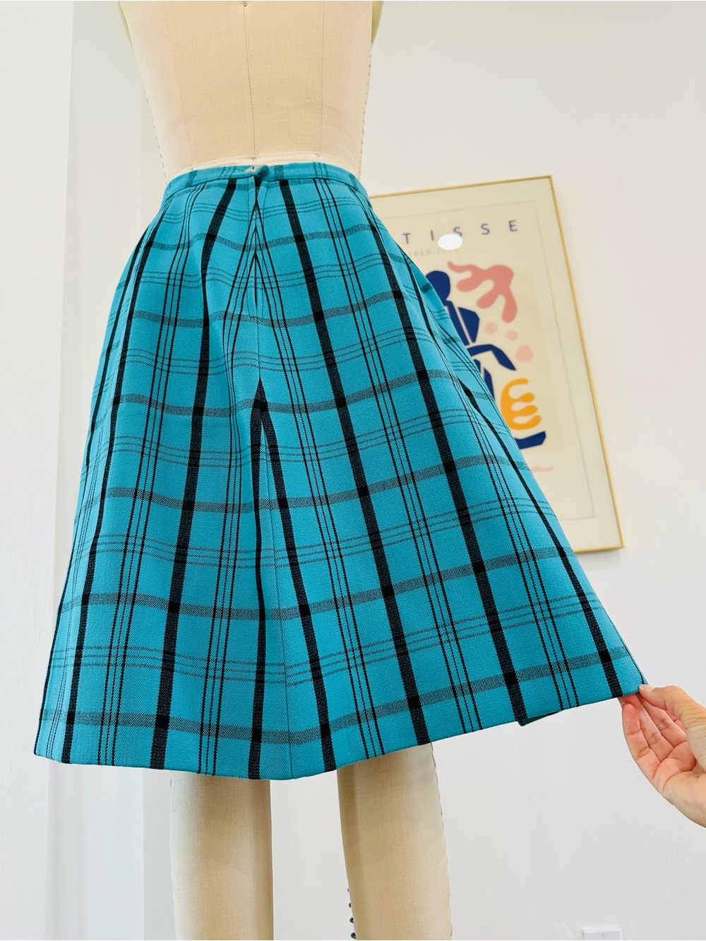 Vintage 60’s/70’s “Mad Men” Plaid Skirt & Jacket Suit - Picture 14 of 16
